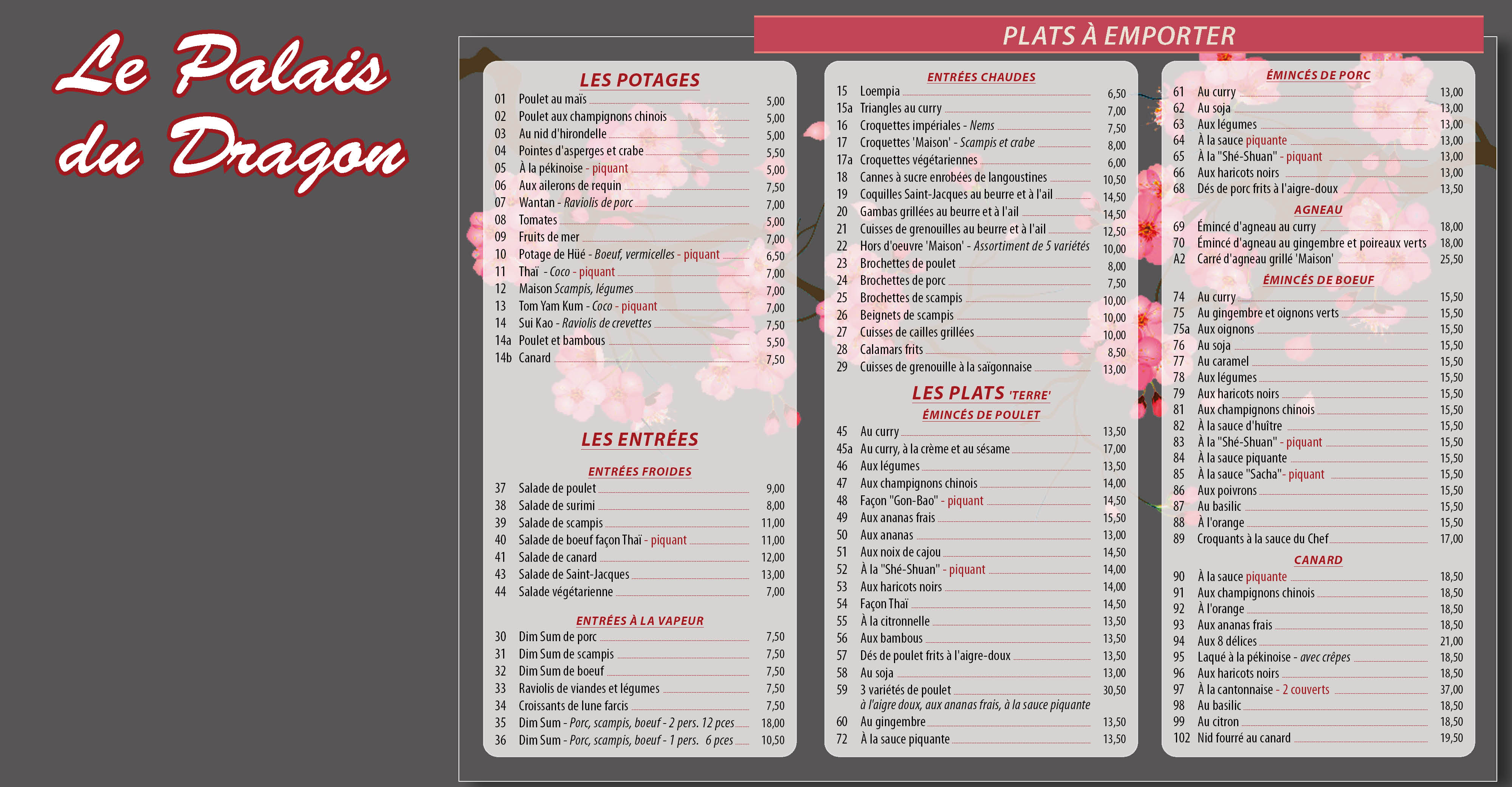 Les Plats à Emporter